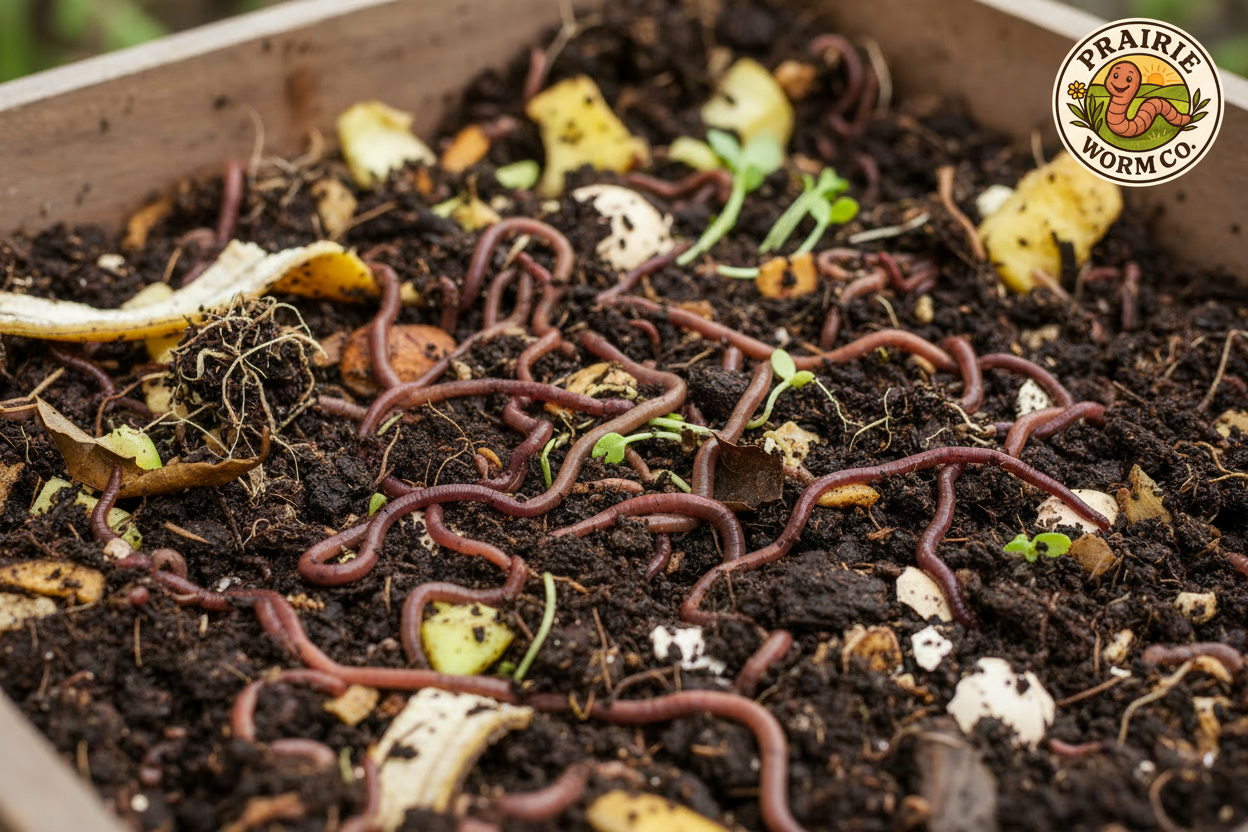 Worm Composting with Logo